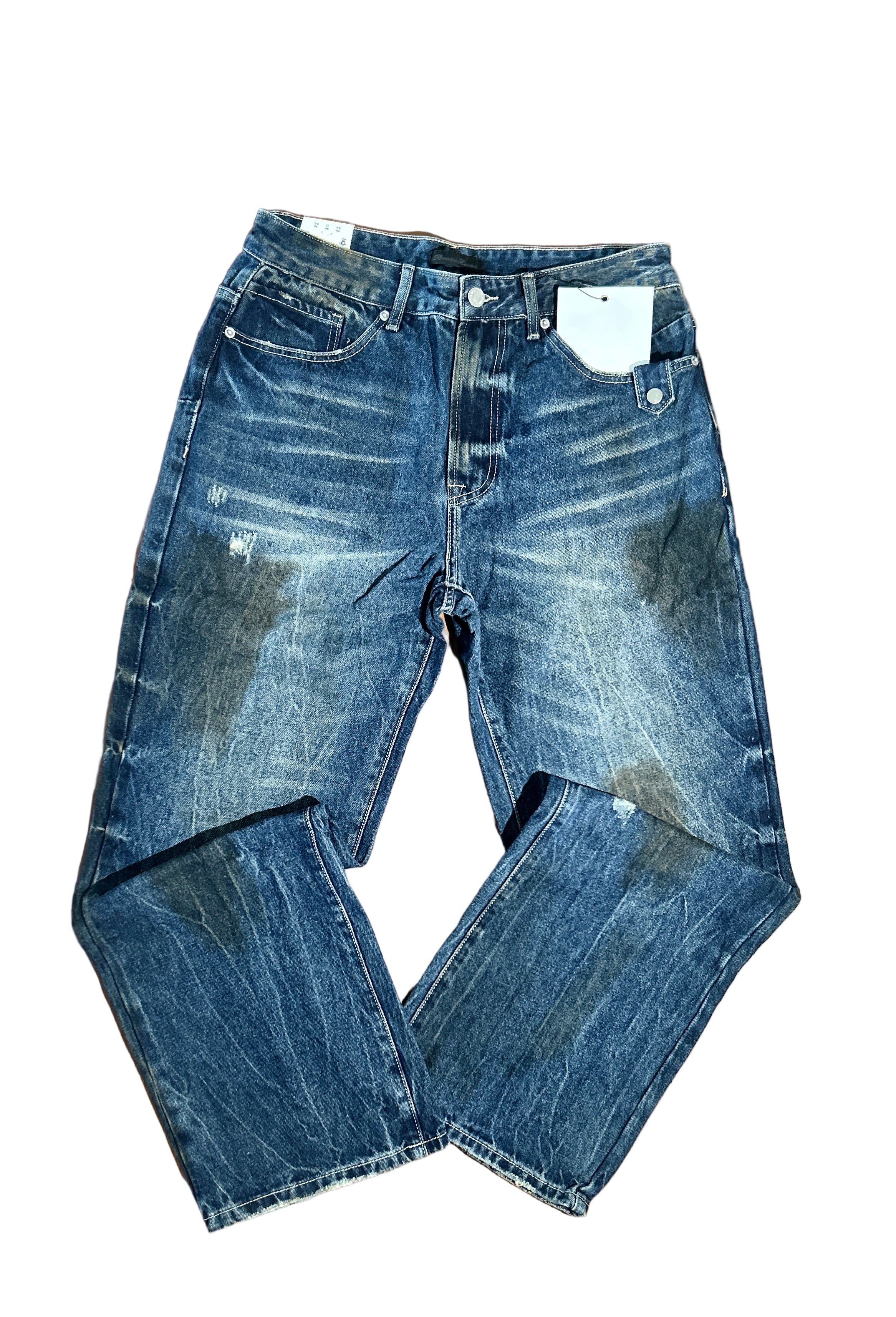 Jeans Baggy Paint Effect