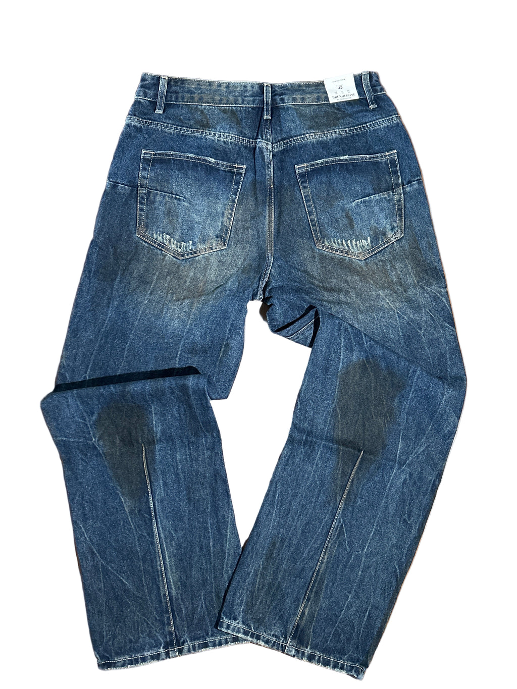 Jeans Baggy Paint Effect