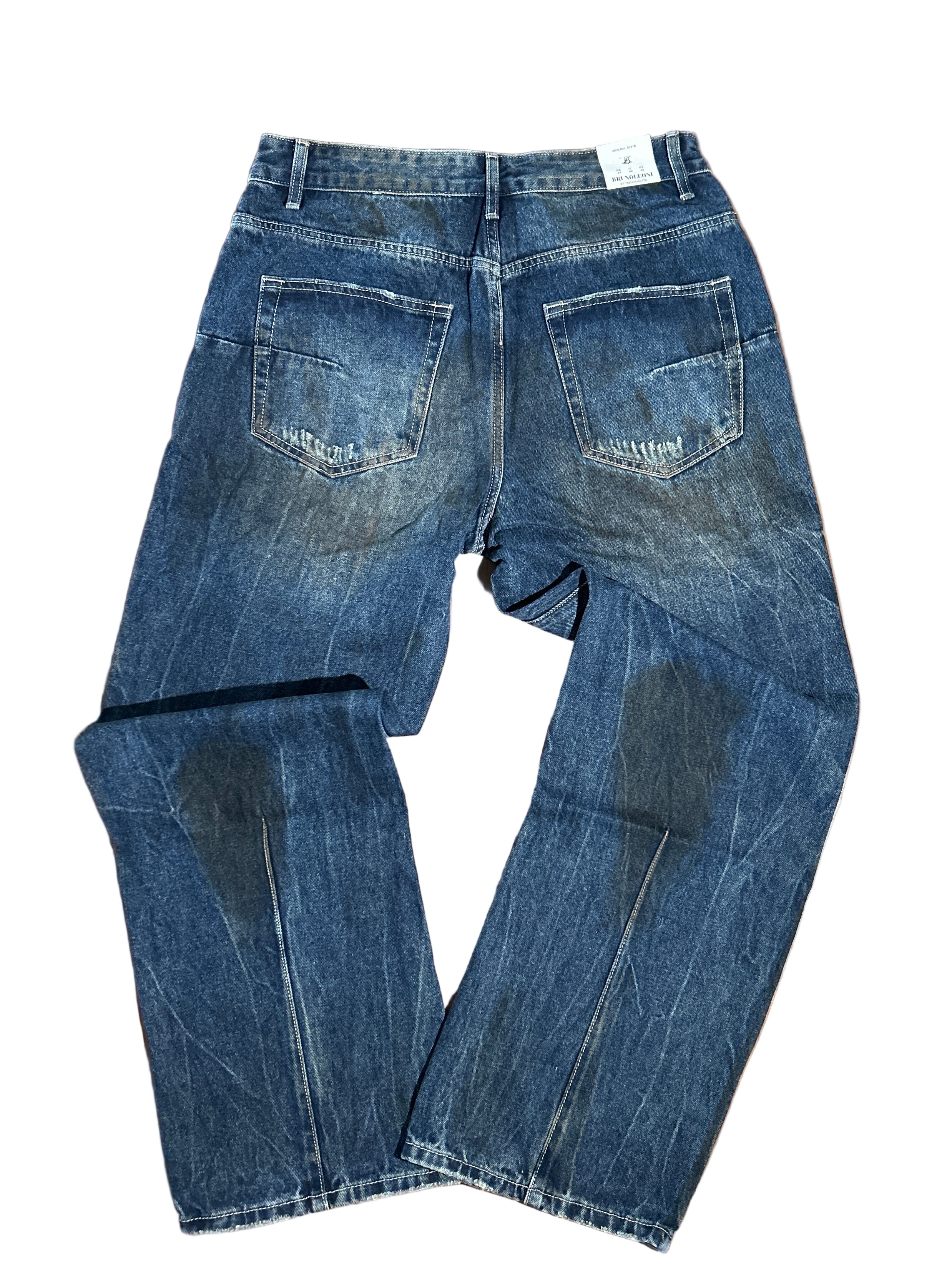 Jeans Baggy Paint Effect