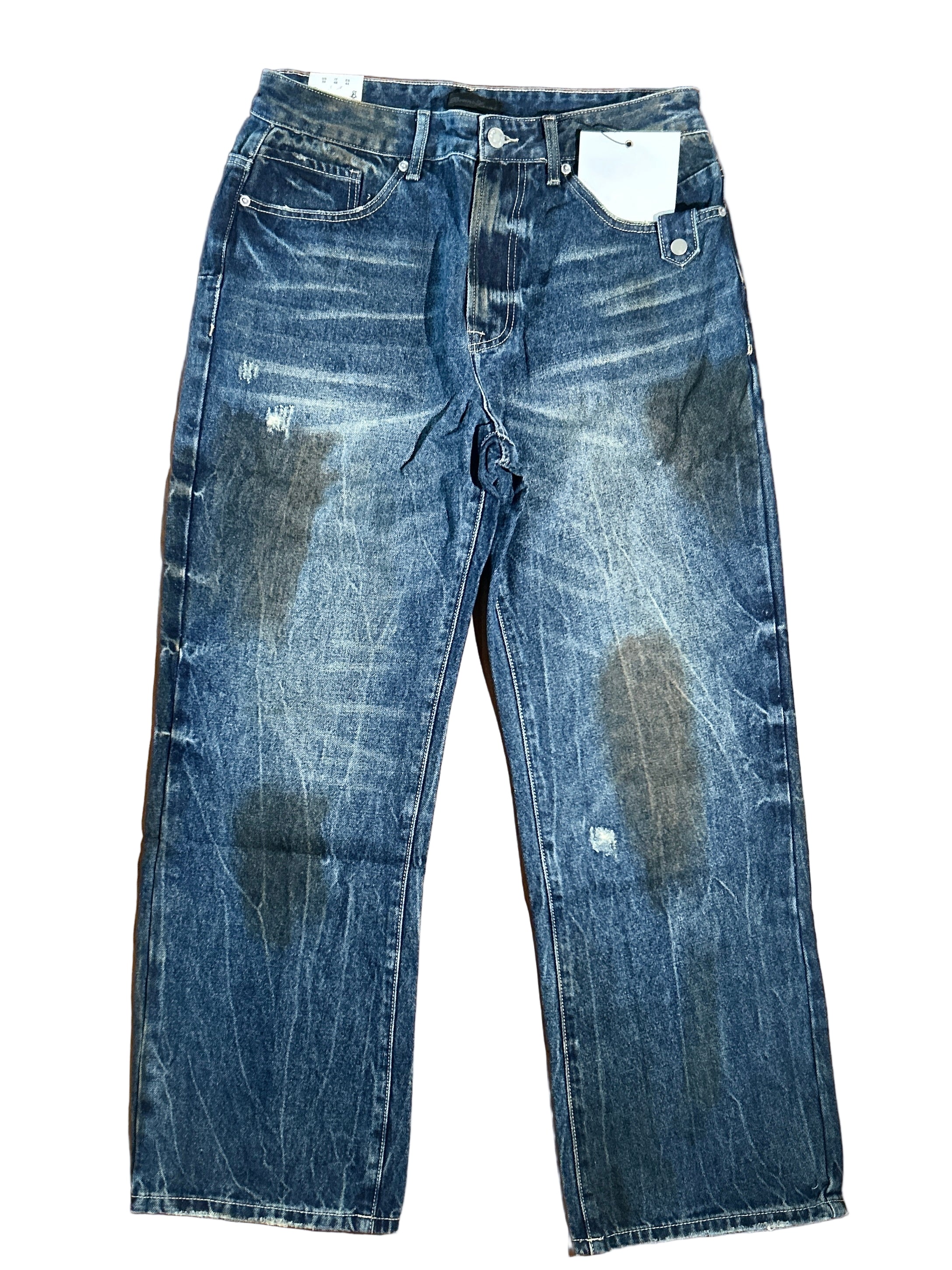 Jeans Baggy Paint Effect